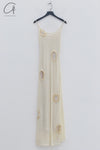 SWAYING 24 Autumn and Winter Crochet Splicing Suspender Long Skirt SW-SW24AW2L08-BAI White